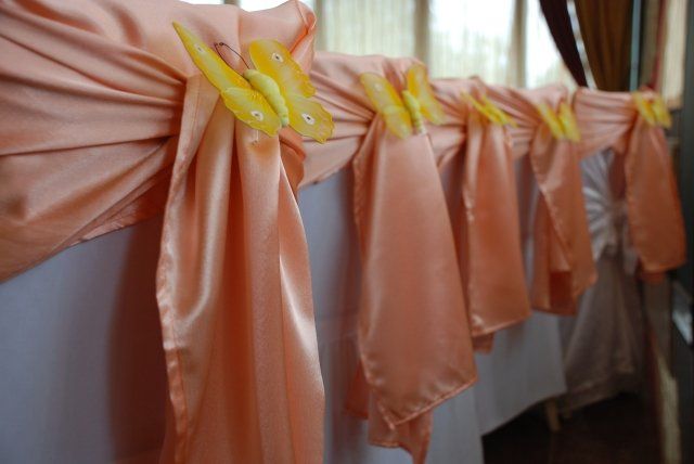 Tutte le decorazioni: Sitzbezug oder Tischdecke mit lachsfarbener Dekoration – Usato da Brütten venduto da Diana098 2