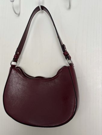 Schultertasche dunkelrot