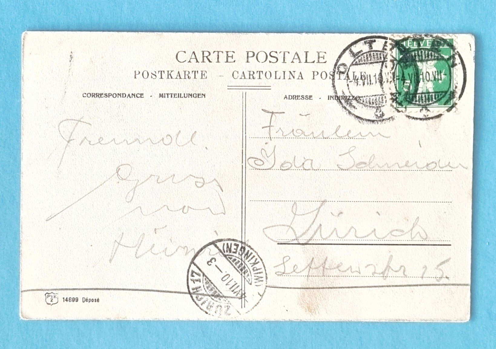 Cartoline postali: Olten - Hauptgasse - 1910 – Usato da Rothrist venduto da RROENK 1