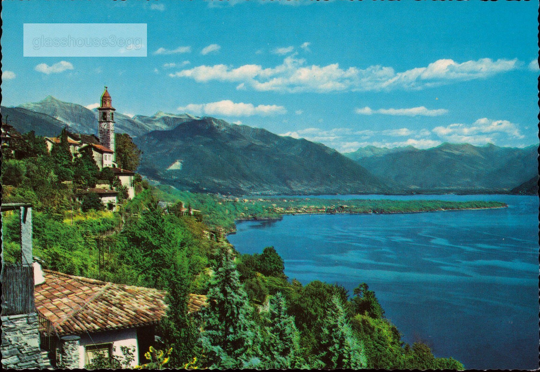 Cartoline postali: AK Lago Maggiore, RONCO S. ASCONA – Usato da Eggersriet venduto da glasshouse3egg