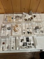 Mineralien verschiedene Bergkristalle und und
