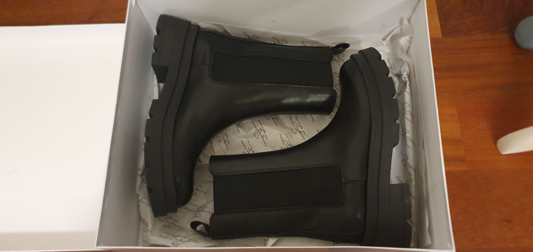 Damenschuhe: Boots Stiefelette NEU schwarz Echtleder Grösse 36 – Neu und originalverpackt aus Stansstad von InStyle8 8