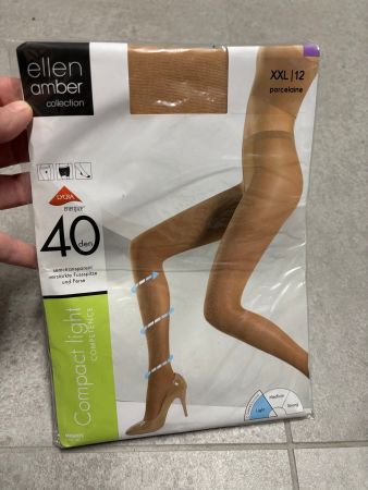 Collant Ellen Amber taille XXL neu compact light porcelaine