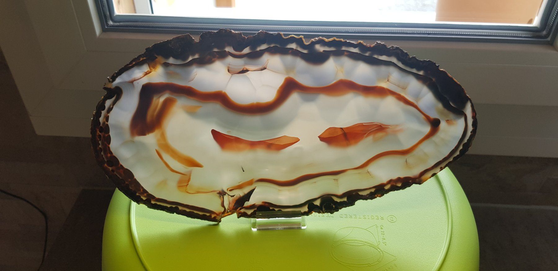 Mineralien & Heilsteine: Achatscheibe XXL 27.5cm lang Nr 5 – Neu (gemäss Beschreibung) aus Schwanden-Brienz von Testudo06 3