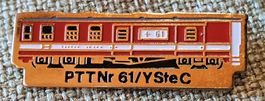 H410 - Pin PTT Bahnwagen Nr. 61/Y Ste C