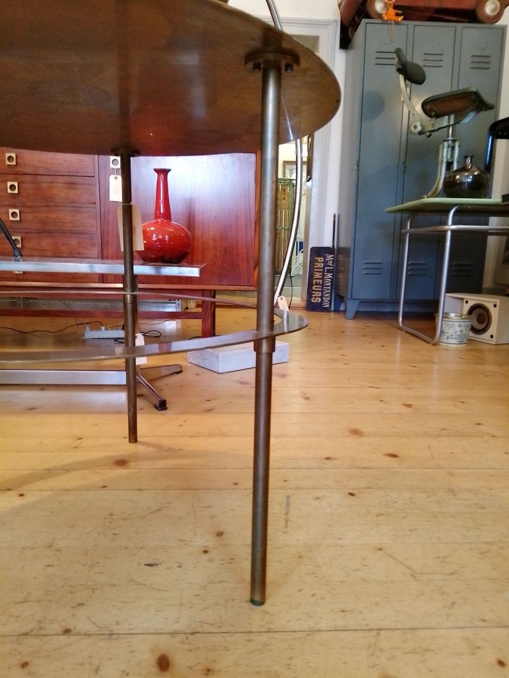Tavoli: Table d'appoint ronde en cuivre – Usato da Biel/Bienne venduto da frenetic 6