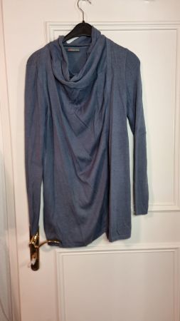 Street One Cardigan Wasserfallkragen Gr. 38-40  Blau
