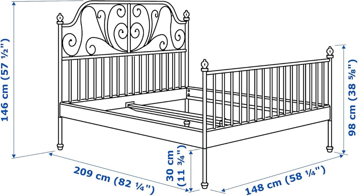 Betten: Leirvik Bett Ikea, 140x200cm – Gebraucht aus Riggisberg von F.Jungi 2