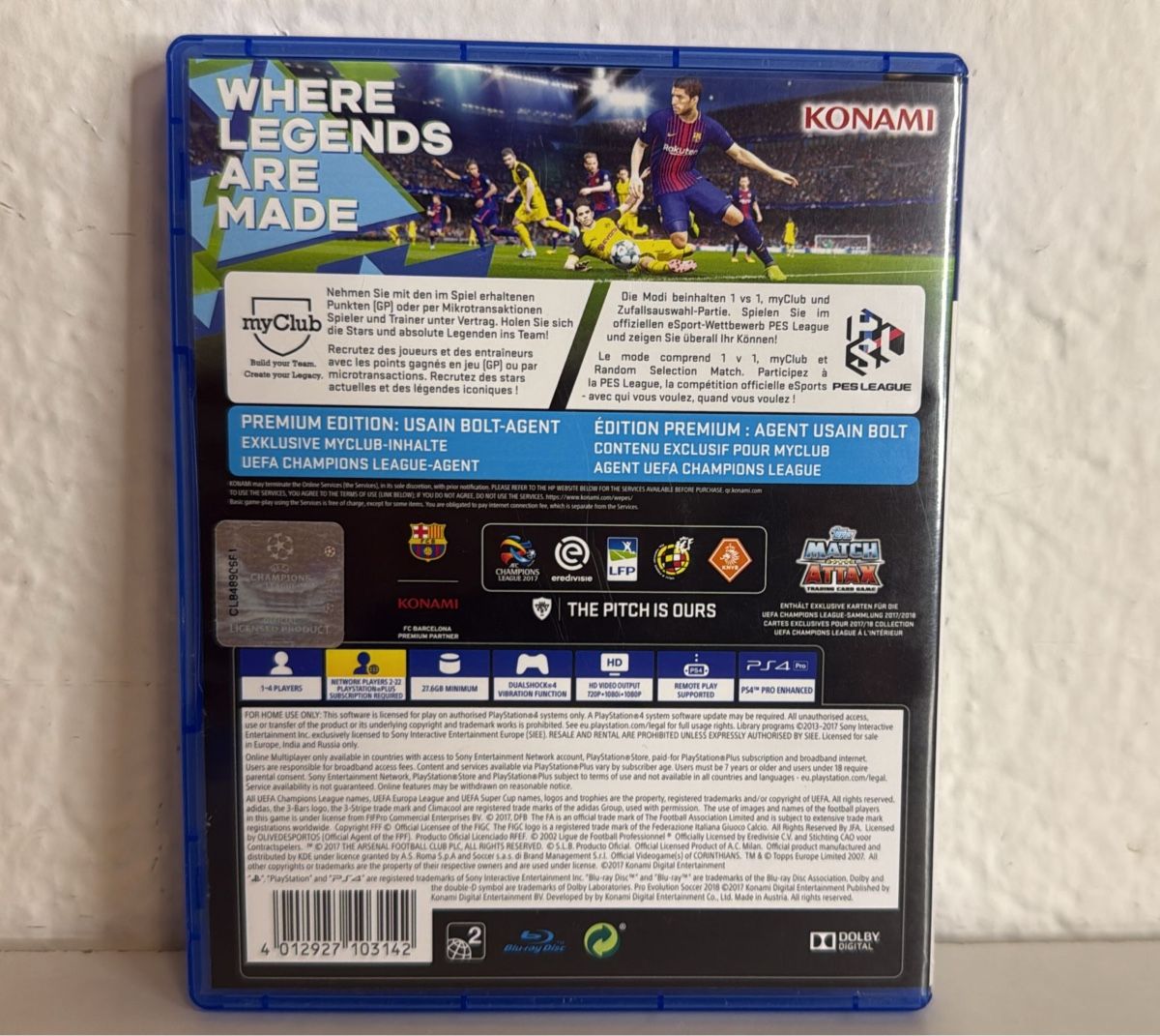 Sony Giochi: PES 2018 PS4/PS5 Premium Edition game – Usato da Ehrendingen venduto da bubulence 1