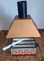 Cendrier Vintage Métal Forme Cheminée Barbecue Japon 50s
