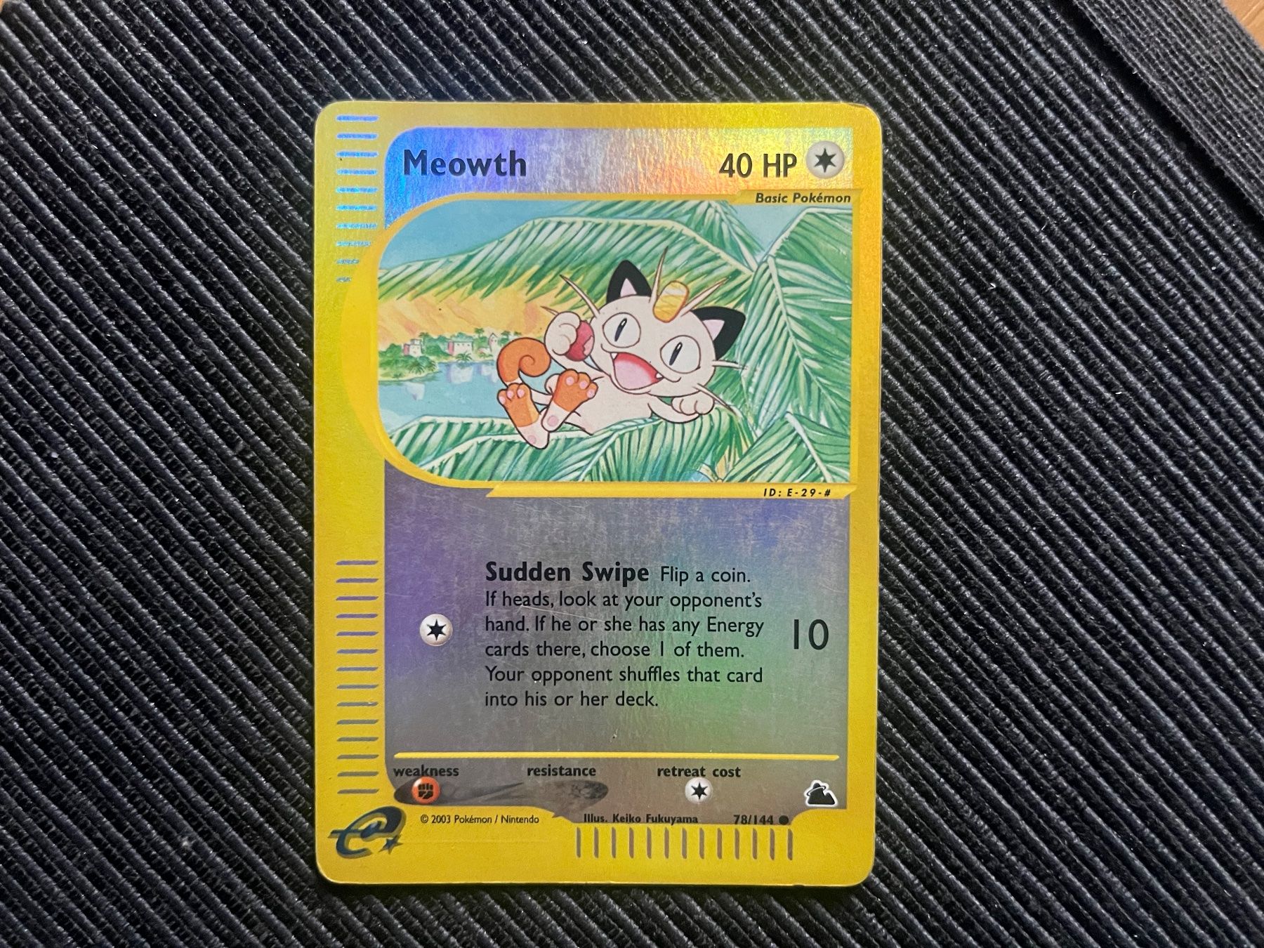 Pokémon Carte collezionabili: Pokemon Meowth Reverse Holo Skyridge – Usato da Wabern venduto da Collectfun