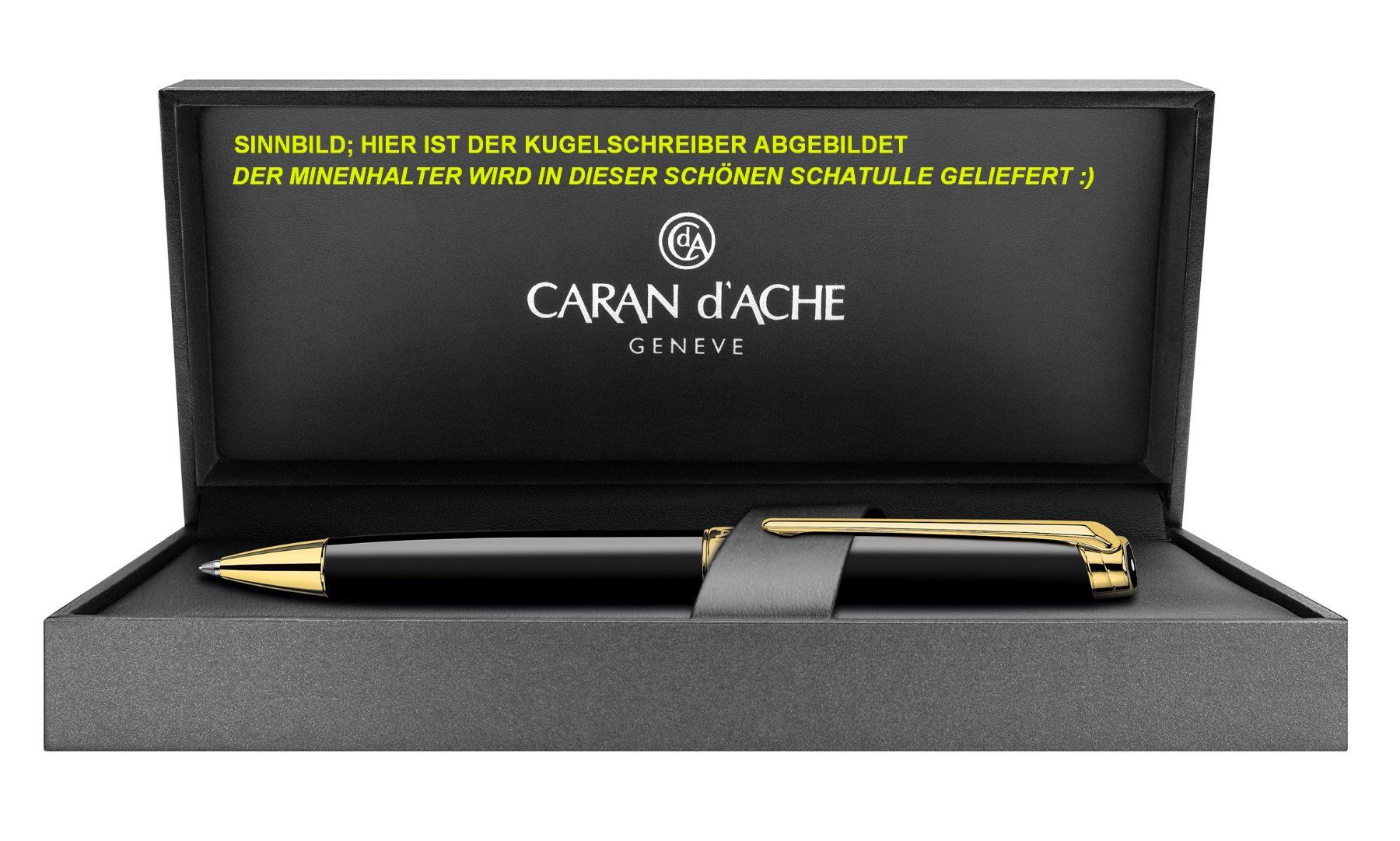 Caran D'Ache Matite, matite colorate & gessi: AKTION = 4769.282 EBENHOLZ EBONY Léman GOLD Minenhalter CDA – Nuovo e nell'imballaggio originale da Strengelbach venduto da Mozi1 1