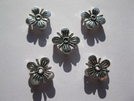 5 Verbinder, Zwischenteil, Steg, Blume, 12mm