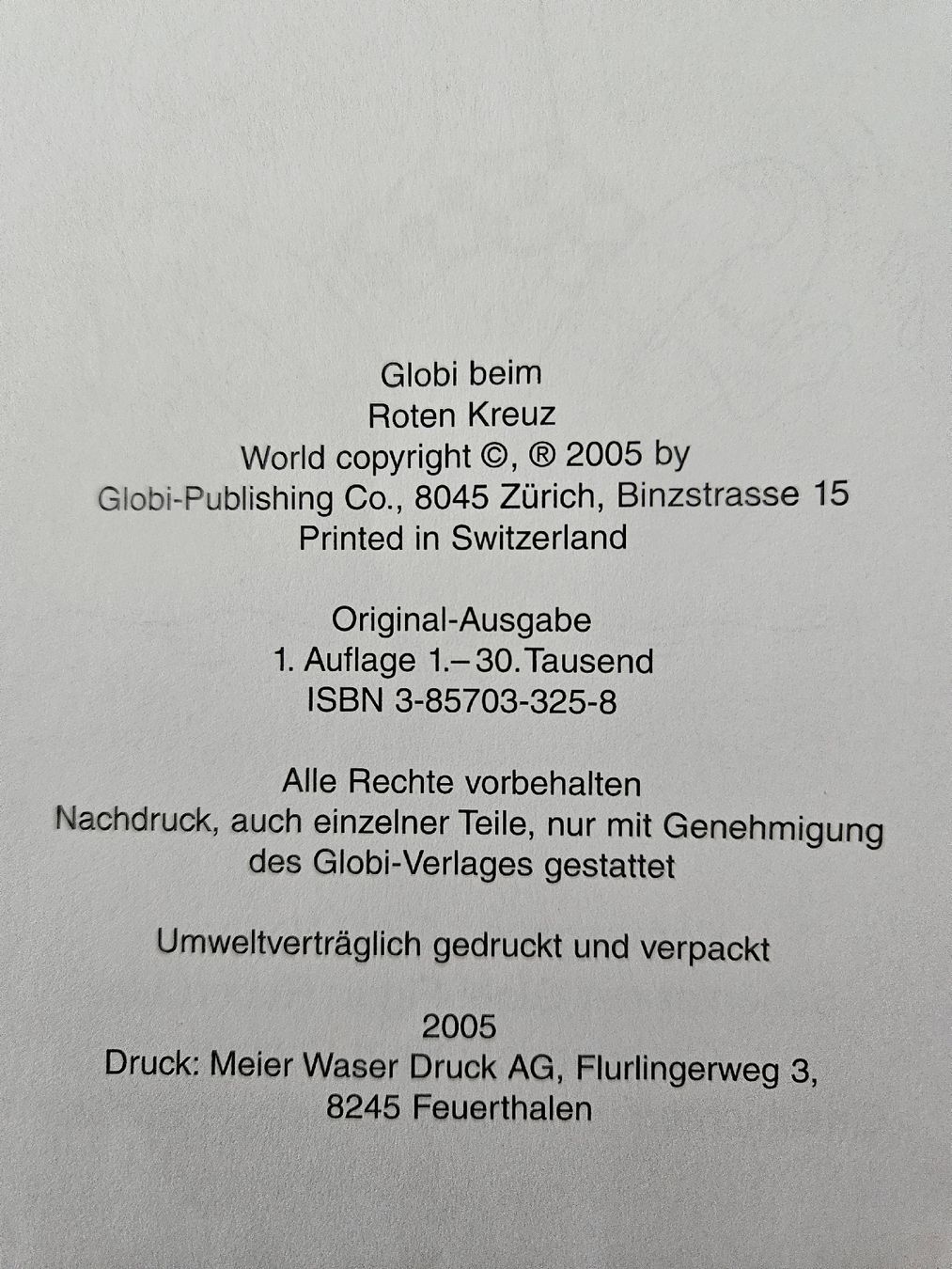 Libri: Globi beim Roten Kreuz – Usato da Kreuzlingen venduto da chr_pfn9 2
