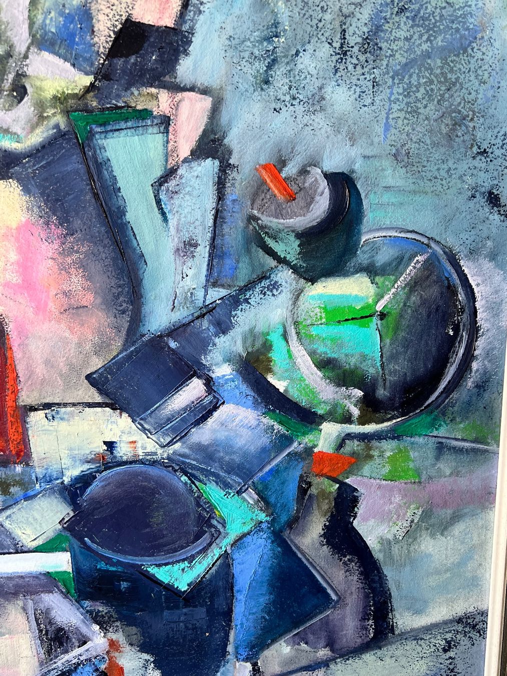 Dipinti: Ulla Hock Gemälde abstraktes "Stillleben 1981" – Usato da Adliswil venduto da buch_und_kunst 4