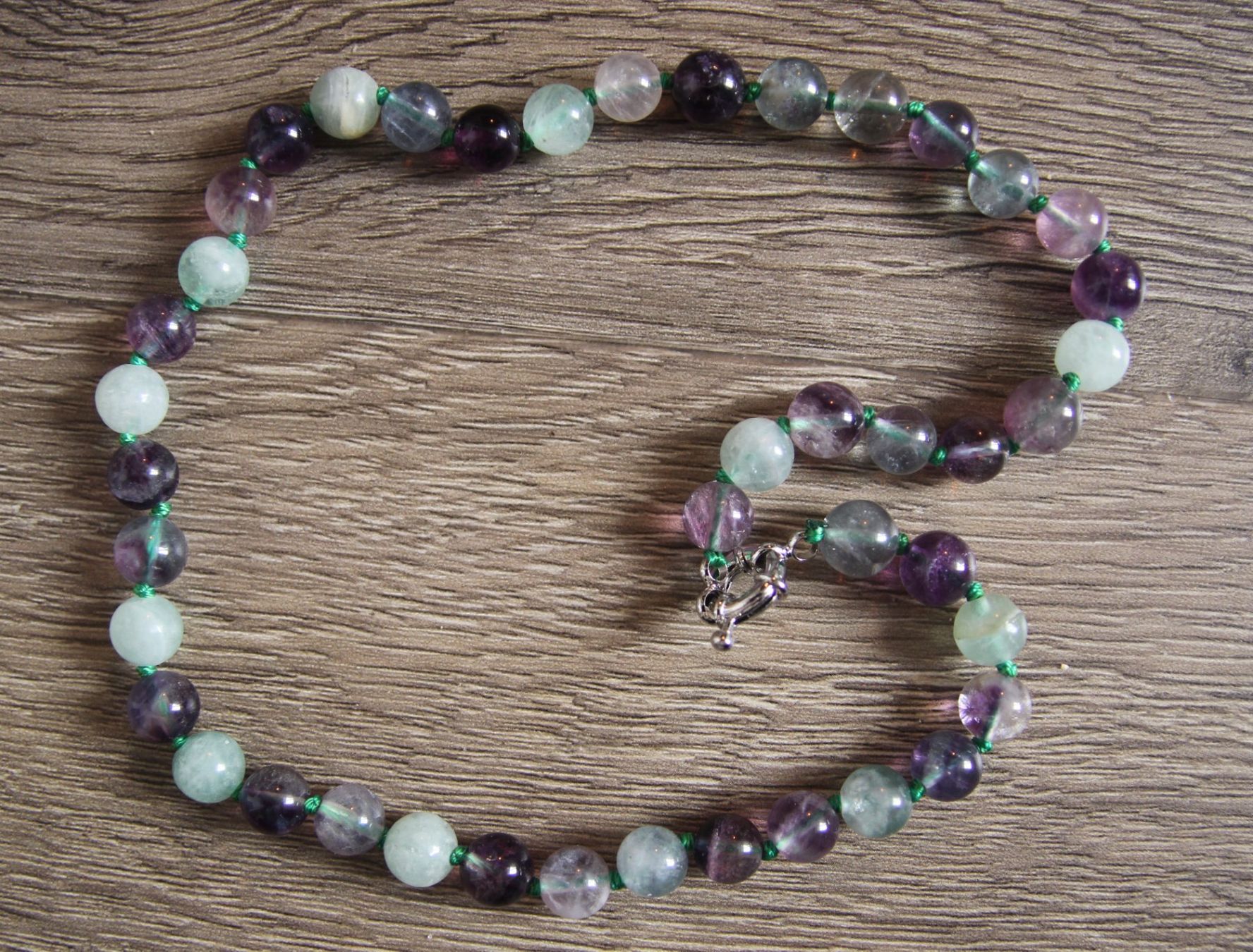 Catenine: NEU: Fluorit Halskette Collier Kette Schmuck – Nuovo (secondo la descrizione) da Matten b. Interl venduto da EdelsteineInterlaken 2