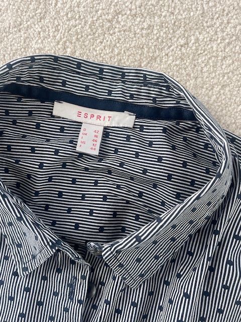 Esprit Camicette: ESPRIT Bluse blau Grösse 42 – Usato da Aesch ZH venduto da niro007 3
