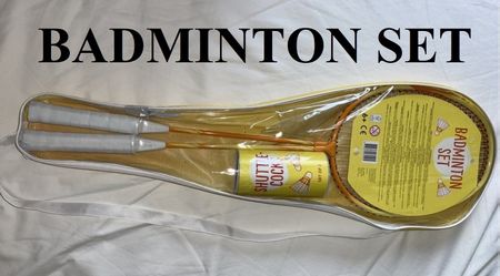 NEU Badminton Set Sommerferien Ferien 2 Schläger 2 Federball