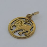 Filigraner Anhänger in 750 Gelbgold