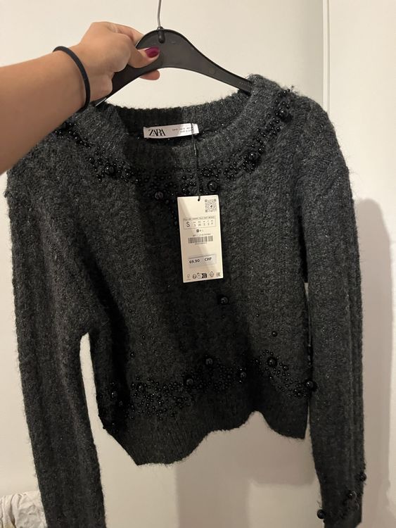Pull Zara perles neuf avec étiquette, taille S (Nuovo e nell