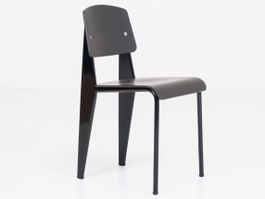 Vitra Standard Stuhl von Jean Prouvé in dunkler Eiche