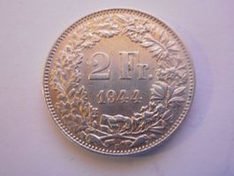 2 Fr. 1944 silber