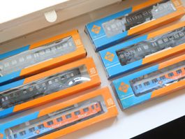 Roco 6 x Personenwagen DB Set Spezial - H0 - 4218B/4250/52