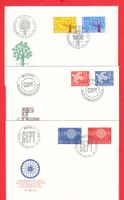 1960 - 1963   FDC Sätze  6x  ERSTTAG  Top Zustand. SBK 50Fr.