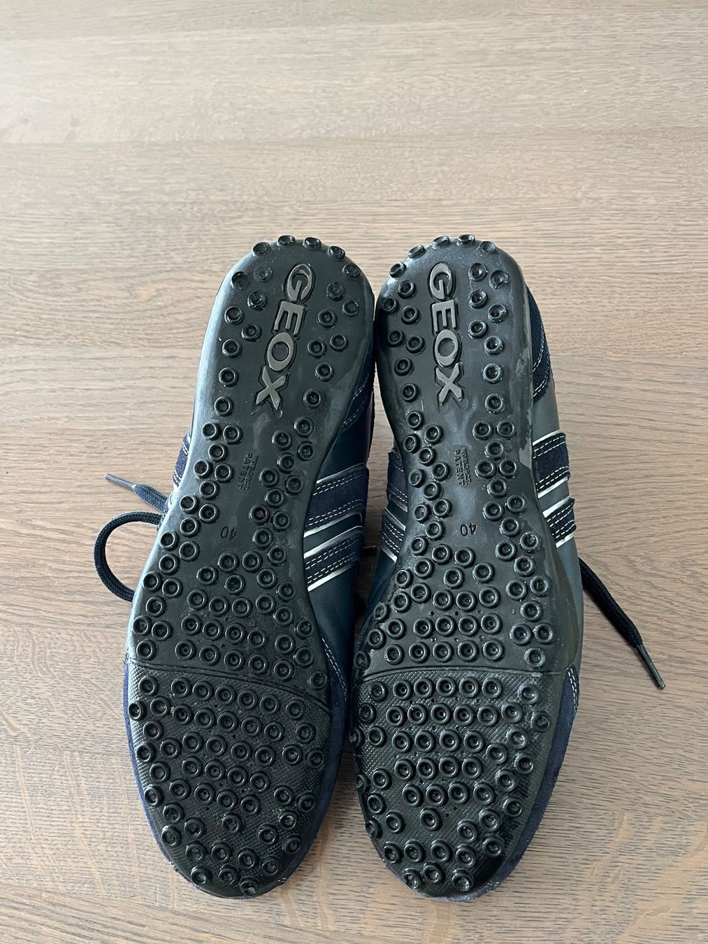 Geox Herrenschuhe: Geox Leder Sneakers, Gr. 40, blau – Gebraucht aus Ottikon / Gossau ZH von Benoba 4