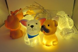 LED Lichterkette - 10 HUNDLI - Batteriebetrieb - Neu