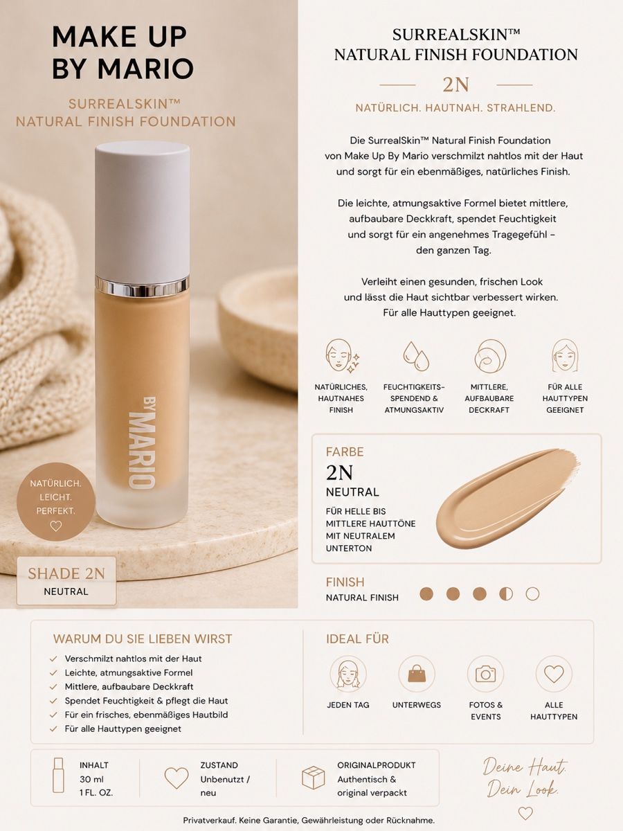 Make-up: Make Up By Mario SurrealSkin Foundation 2N – Neu (gemäss Beschreibung) aus Würenlos von cessna95