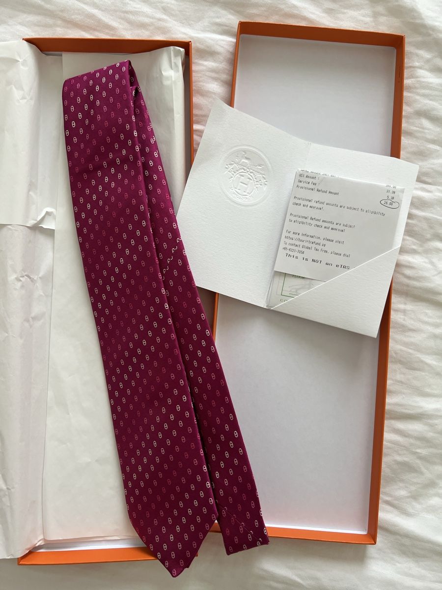 Hermès Cravatte: Cravate Hermès rose/framboise – Nuovo (secondo la descrizione) da Nyon venduto da PokemonMaxime