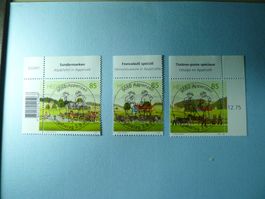 2009 Sondermarken Alpabfahrt  1323-1325 ET Vollstempel