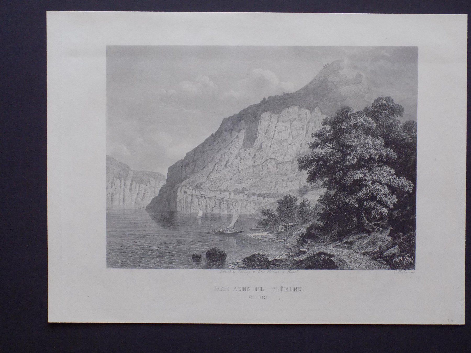 Gravures: Der Axen bei Flüelen – D'occasion à Risch par Rischli15