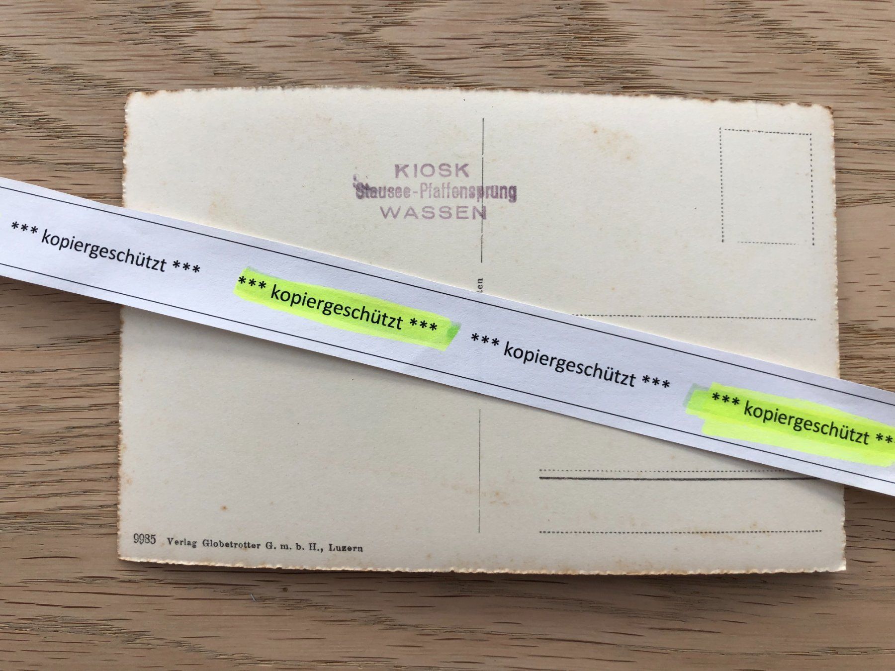 Cartoline postali: Wassen Pfaffensprung Stausee – Usato da Hefenhofen venduto da Bierinder 1