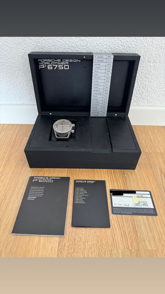 Porsche Orologi: Porsche Design Worldtimer P6750 Full Set – Usato da St. Gallen venduto da tim_79vk