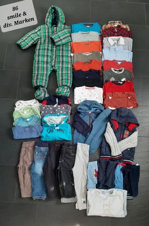 Grosses Jungskleiderset Gr. 86 Winter
