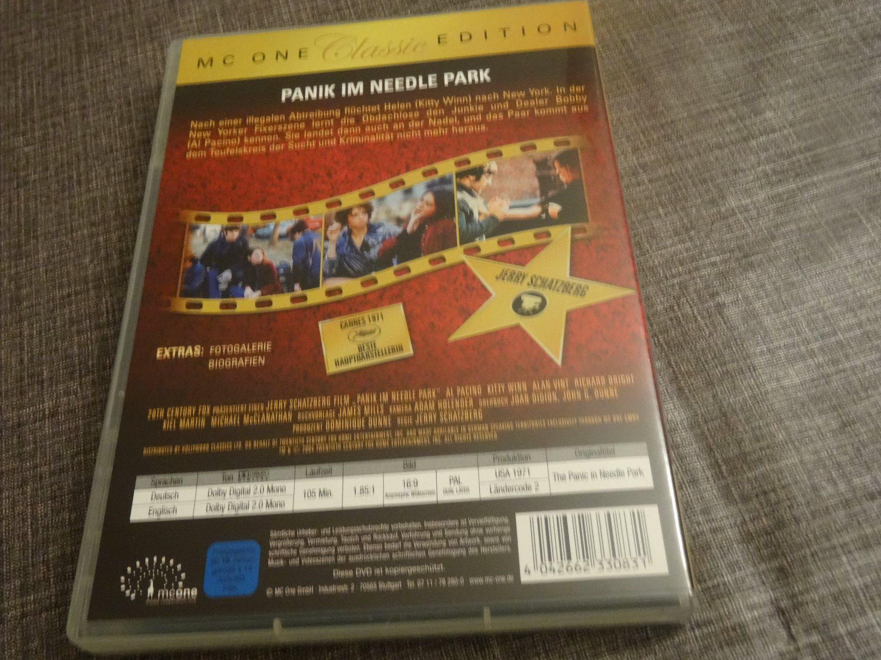 Tutti i DVDs: DVD Panik im Needle Park – Usato da Olten venduto da Disc-Verkauf 3