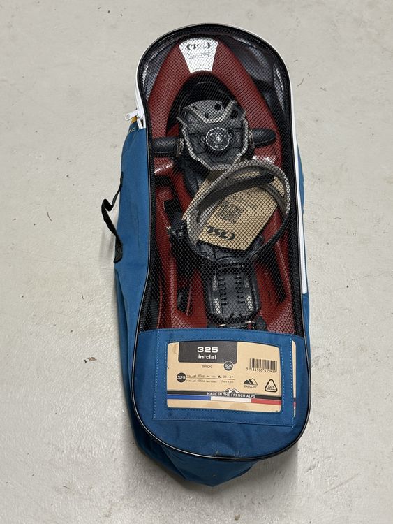 Ancienne Paire De Raquettes à Neige Métal Vintage Avec Sangles Blanches – Fabriqué En France (Savoie) Années 70