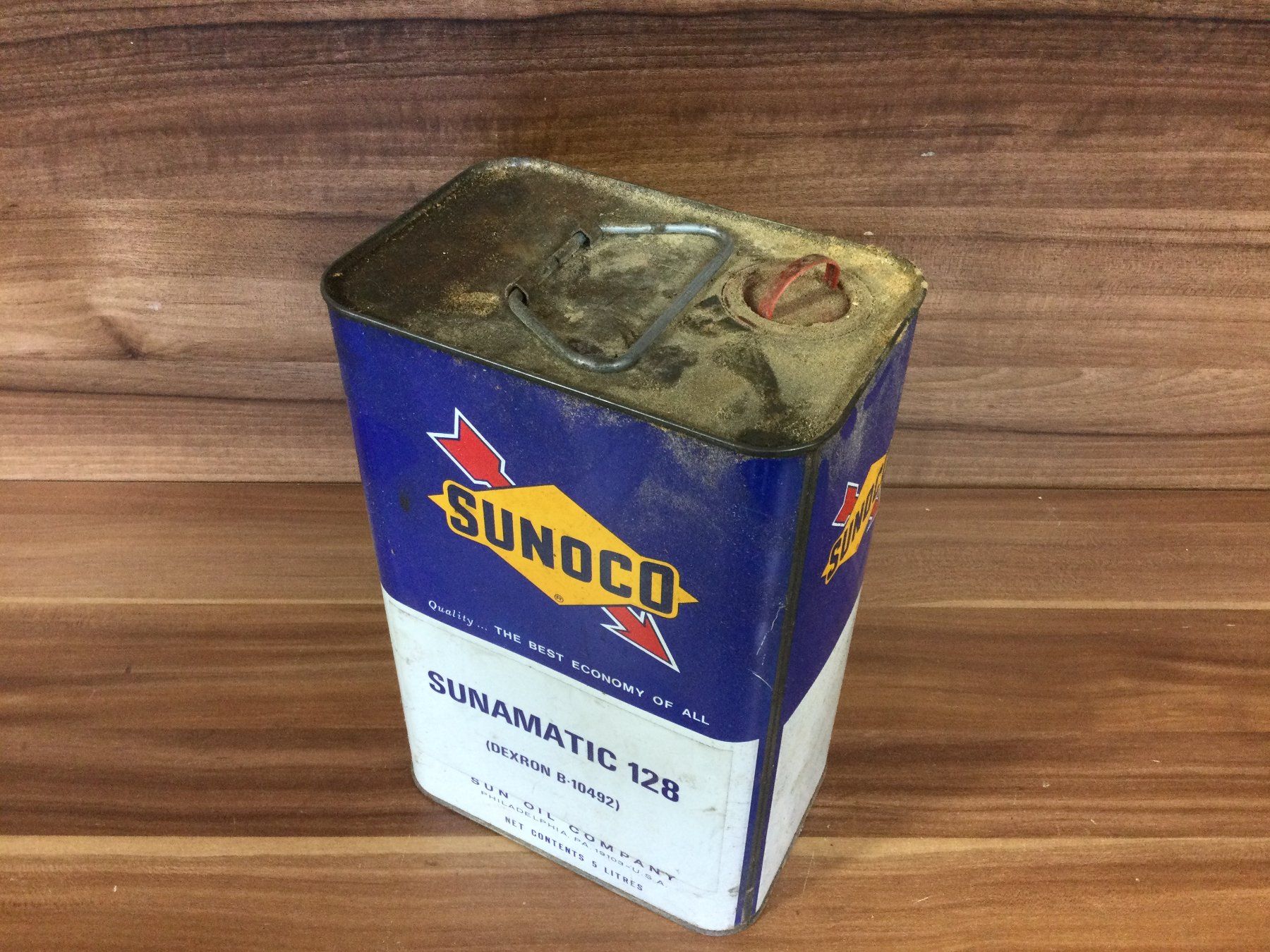 Attrezzi da lavoro: Gebrauchte Öl Blechkanne Sunoco Sunamatic – Usato da Wangen SZ venduto da kuriosum12 1