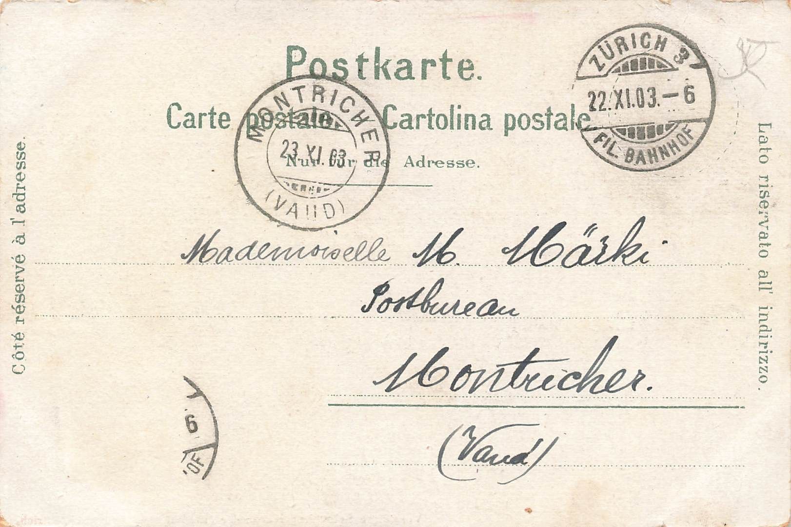 Cartoline postali: Zurich – Usato da Biasca venduto da Blenio71 1