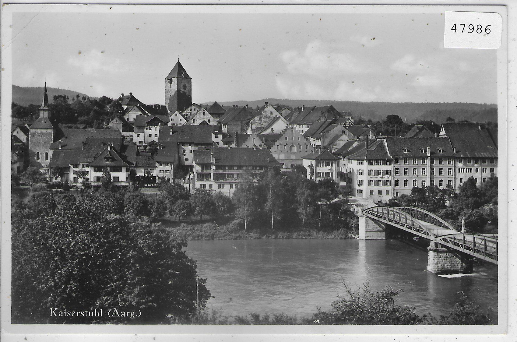 Ansichtskarten: Kaiserstuhl - Stadtansicht mit Brücke – Gebraucht aus Ettingen von Kartenplanet