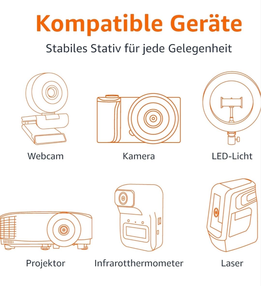 Treppiedi & Teste: Amazon Basics Kamerastativ, 127,0cm/50,0in – Nuovo e nell'imballaggio originale da Rupperswil venduto da Cordi79 4