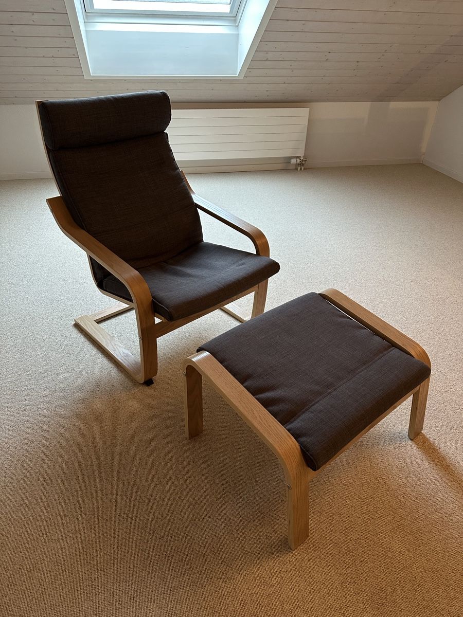 Ikea Poltrone: Sessel Poäng IKEA inkl. Hocker – Nuovo (secondo la descrizione) da Birr venduto da Mide