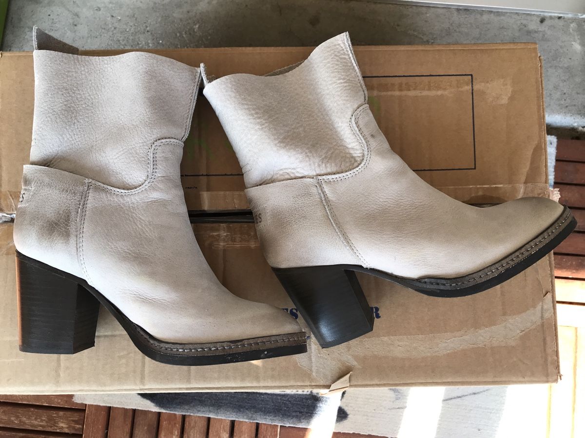 Scarpe da donna: SHABBIES Amsterdam, Stiefel, hellgrau, Gr. 37 – Usato da Meilen venduto da delta-da-spica 3