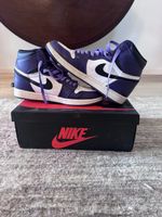 Baskets Jordan 1 violettes avec boîte, taille 41, parfaites 