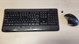 Logitech K800 + Performance MX – kabell. Tastatur-/Maus-Set