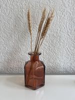 Kleine Vase aus braunem Glas- insgesamt 6 Stk, Preis pro Stk