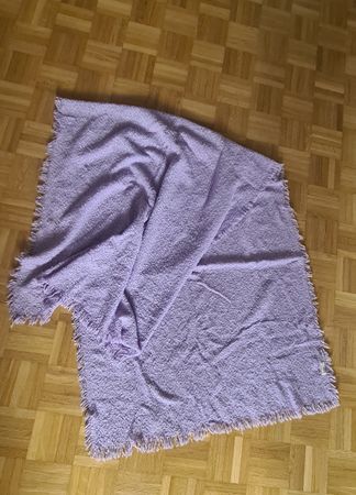 Kuscheliger BIG Schal 💜flieder/lila Fransen-Look