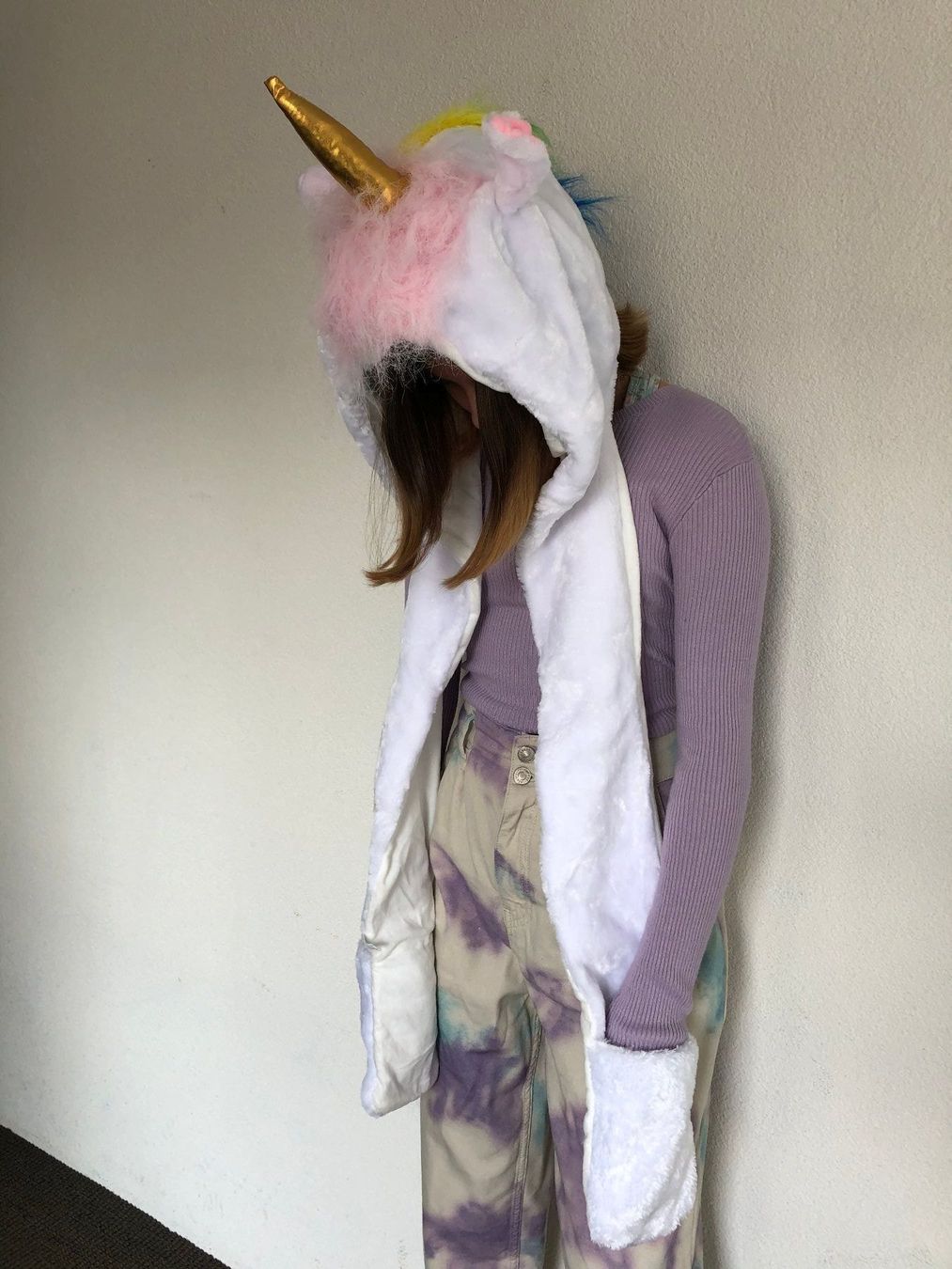 Costumi: Umhang Poncho Einhorn mit 2 Taschen hellblau oder rosa – Nuovo e nell'imballaggio originale da Schaffhausen venduto da ky-shop 4